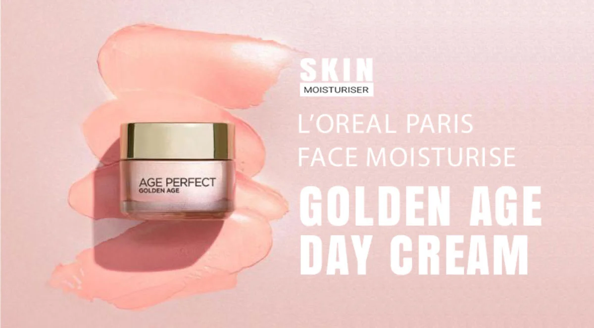 L’Oreal Paris Face Moisturiser, Age Perfect Golden Age Day Cream, Rehydrates and Restores Appearance Of Skin